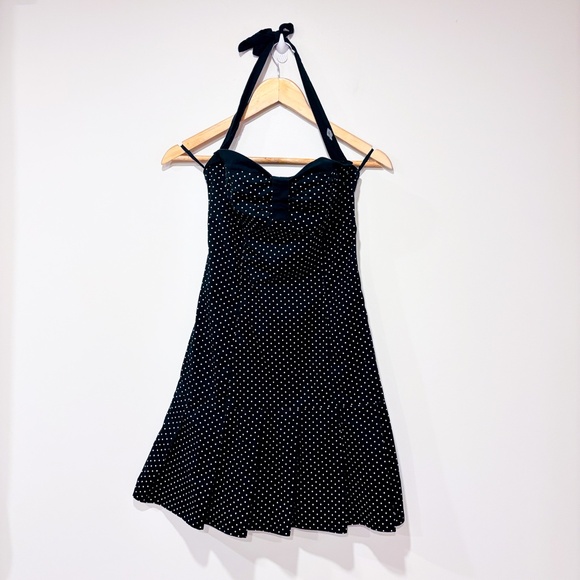 VEXY Y2K Black polka dot dress - Picture 1 of 7